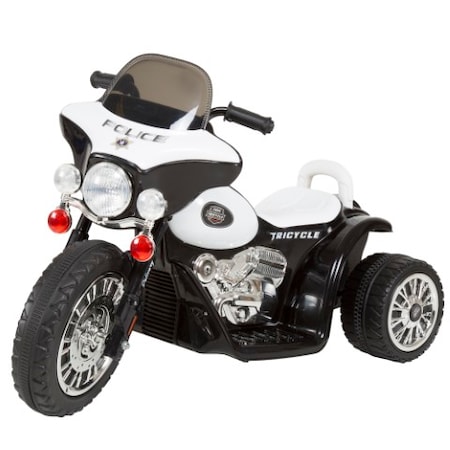 Ride On Toy,3 Wheel Mini Motorcycle Trike Battery Powered For Boys And Girls,2-5 Year Old,Police Car